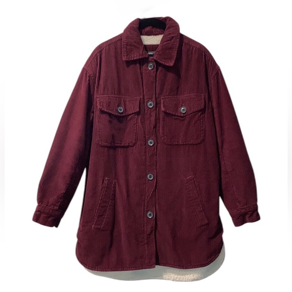🔥Bershka Women's Burgundy Jacket 🧥 - Picture 2 of 10
